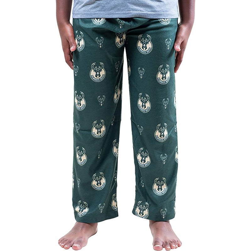 Ultra Game NBA Official Youth 2 Piece T-Shirt & Lounge Pants Pajama Set, Milwaukee Bucks, Boys Sizes, 10-12 - Image 3
